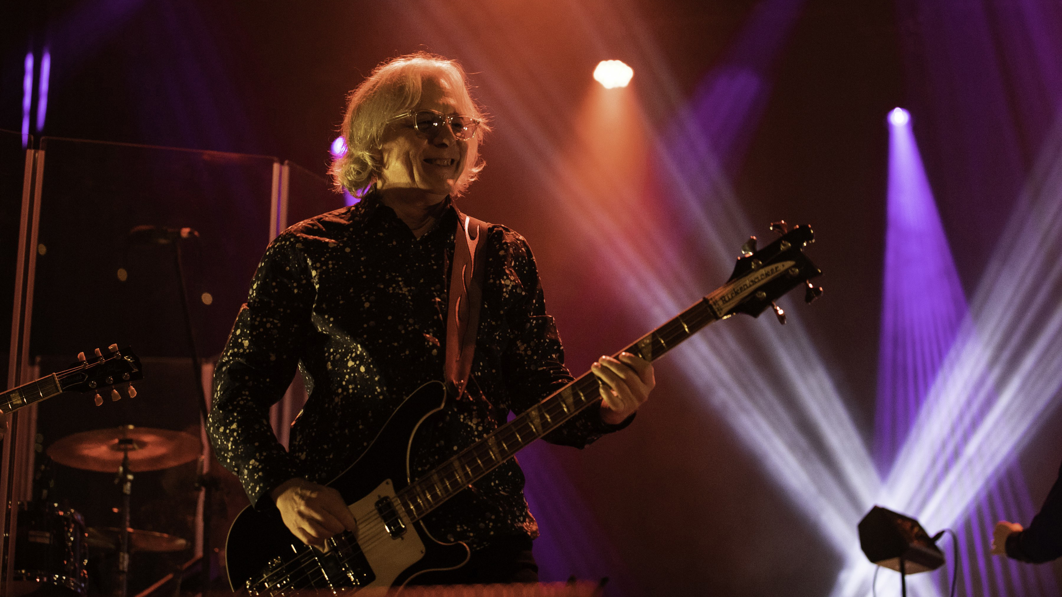 Mike Mills on guitar on stage during A Night of Georgia Music at The Grand Opera House in Macon, Ga. Photo credit: Christopher Ian Smith.